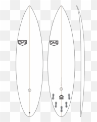 Channel Island Twin Fin Png Image - Channel Island Black And White,Fin Png