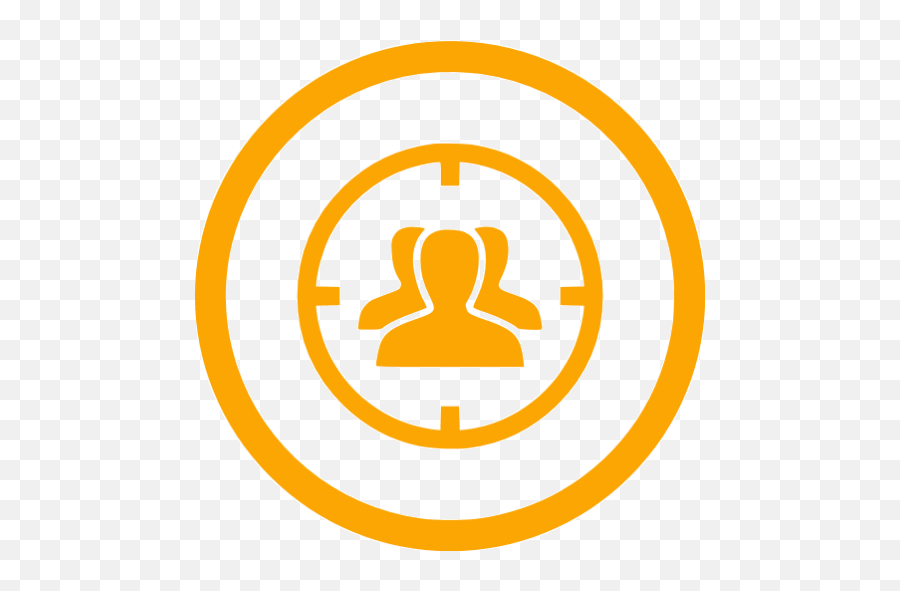 Orange Target Audience 3 Icon - Free Orange Seo Icons Target Audience Png,Target Icon Png