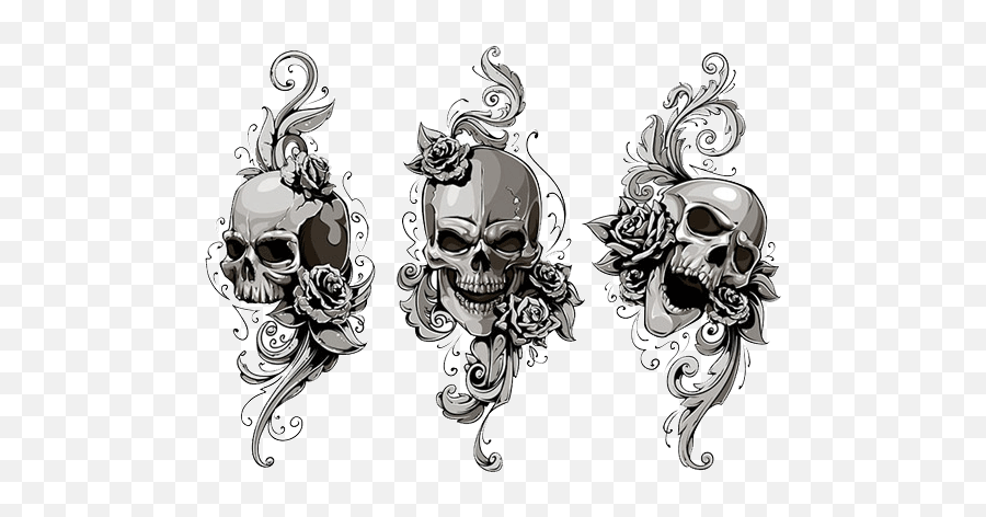 Skulls Tattoos Tattoo Awesome Design - Skull Tattoo Png,Cool Effects Png