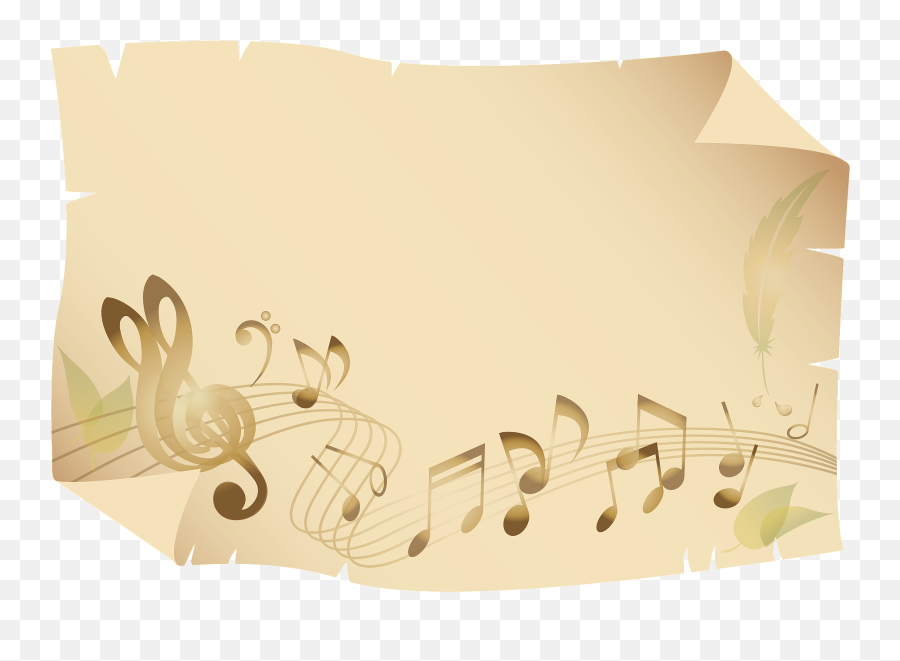 Musical Notes - Horizontal Png,Old Paper Transparent