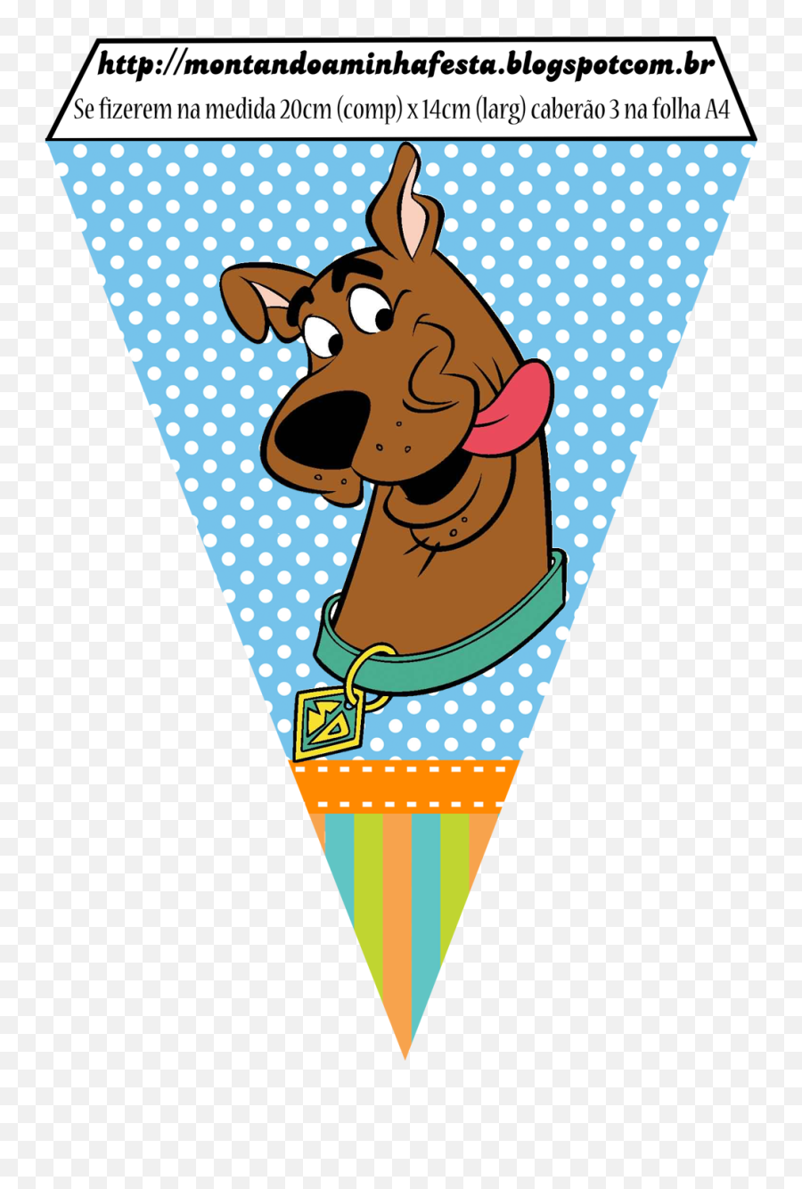 Bandeirola1png 9861419 Pixels Scooby Doo Decorations - Bandeirola Scooby Doo,Scooby Doo Png