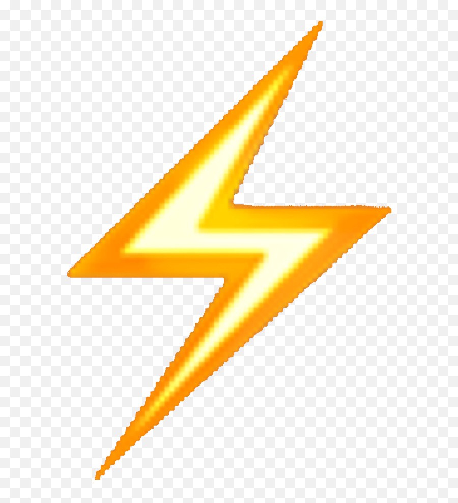 Lightning Bolt Emoji Yellow Aesthetic Png Overlay Beaut Transparent Background