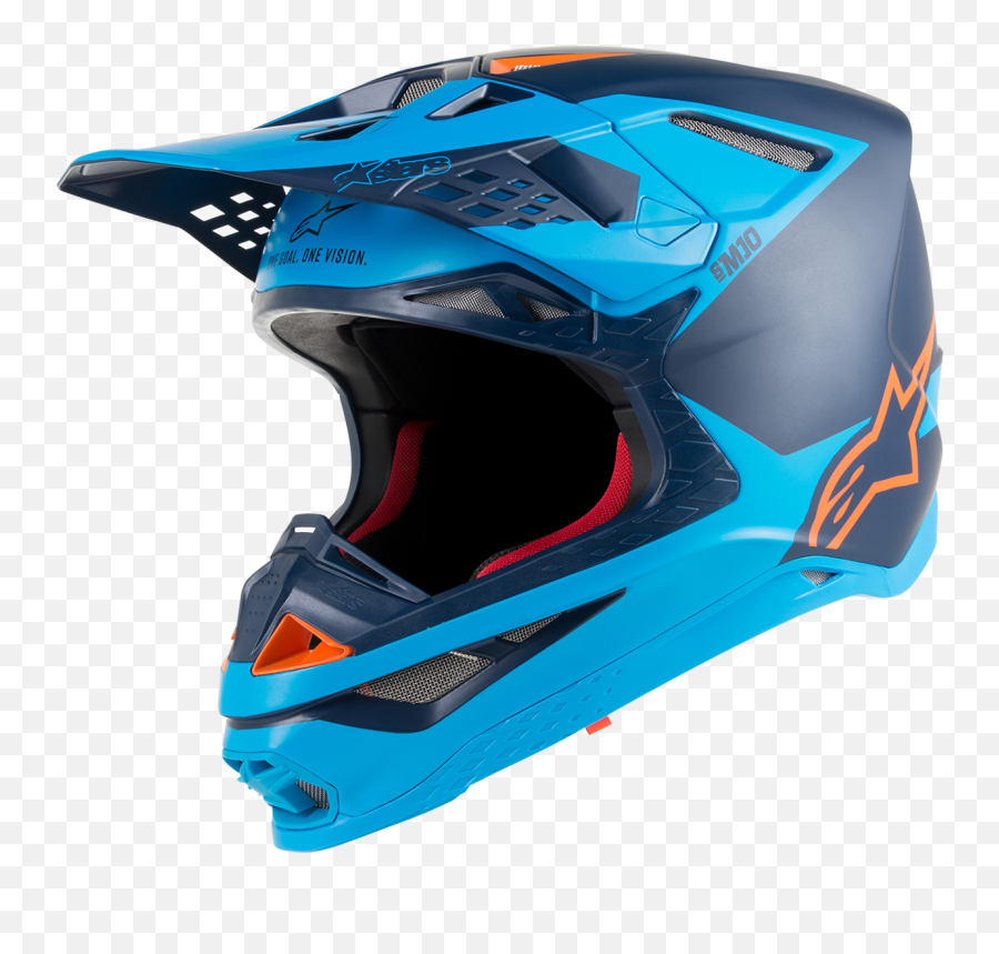 Alpinestars Off - Road Mx 2018 Introducing The Supertech S M10 Alpinestars Blue Helmet Png,Icon Airmada Shell Sizes