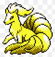 Ninetales Gif Pixel Art Pokemon Sprites - Ninetales Art Minecraft png