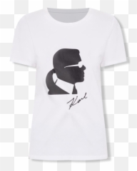 Cotton Silhouette Tee - Karl Lagerfeld png
