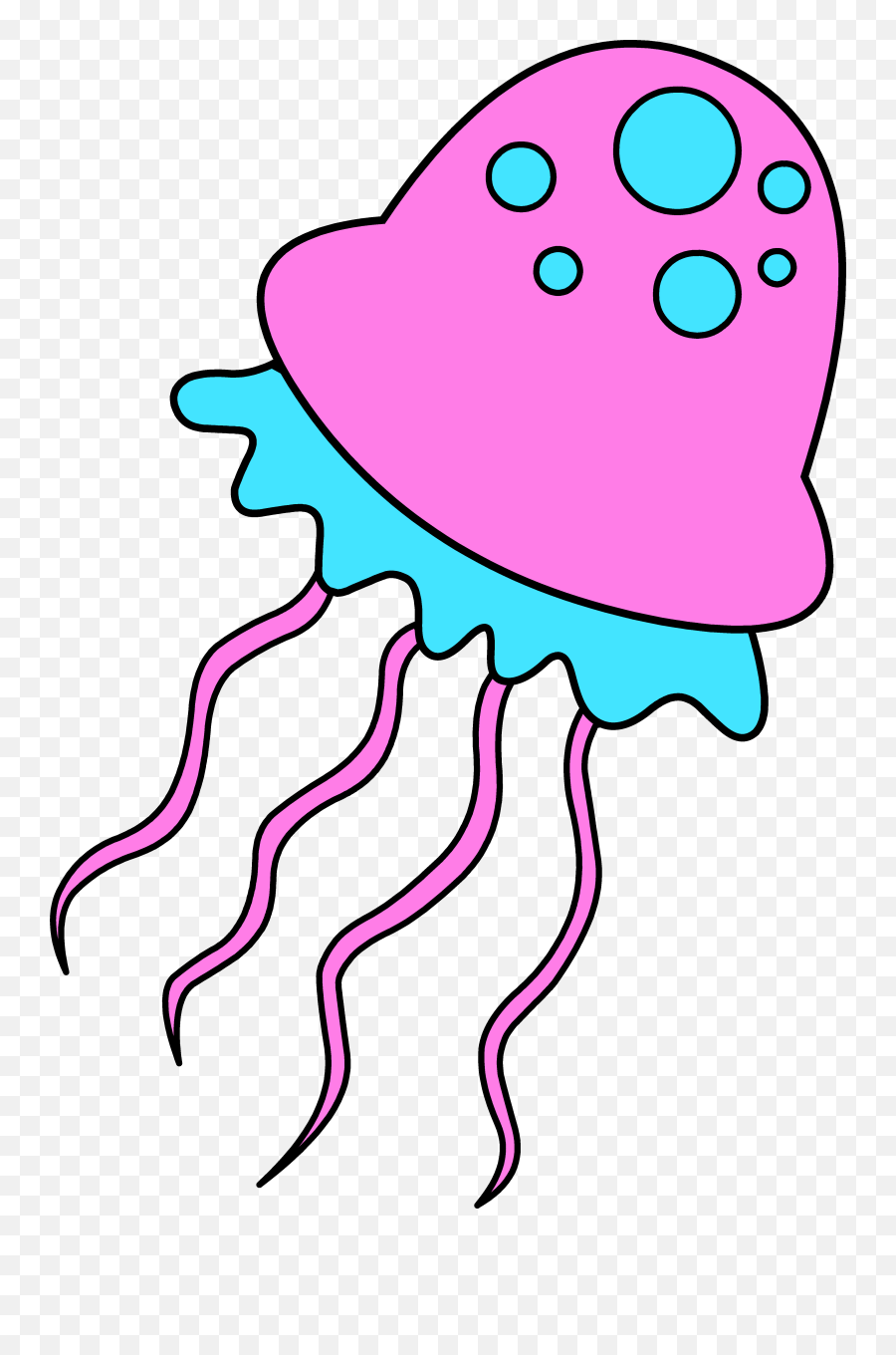 spongebob jellyfish clipart