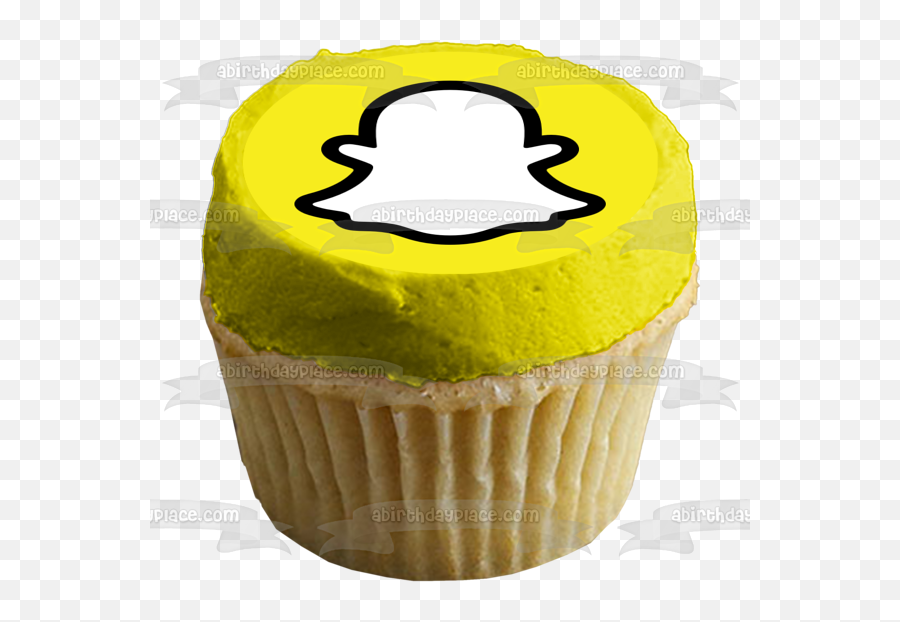 Snapchat Logo Edible Cake Topper Image Abpid51775 - Edible Cake Topper Image Png,Snapchat Birthday Icon