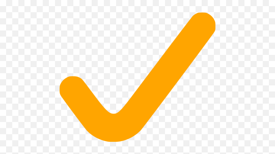Orange Check Mark 6 Icon - Free Orange Check Mark Icons Yellow Satchel One Icon Png,Yes Icon