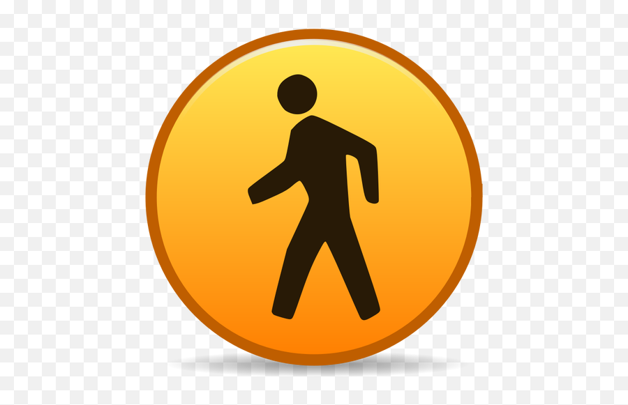 Walking Icon Public Domain Vectors - Street Pedestrian Crossing Sign Png,Walking Icon Png
