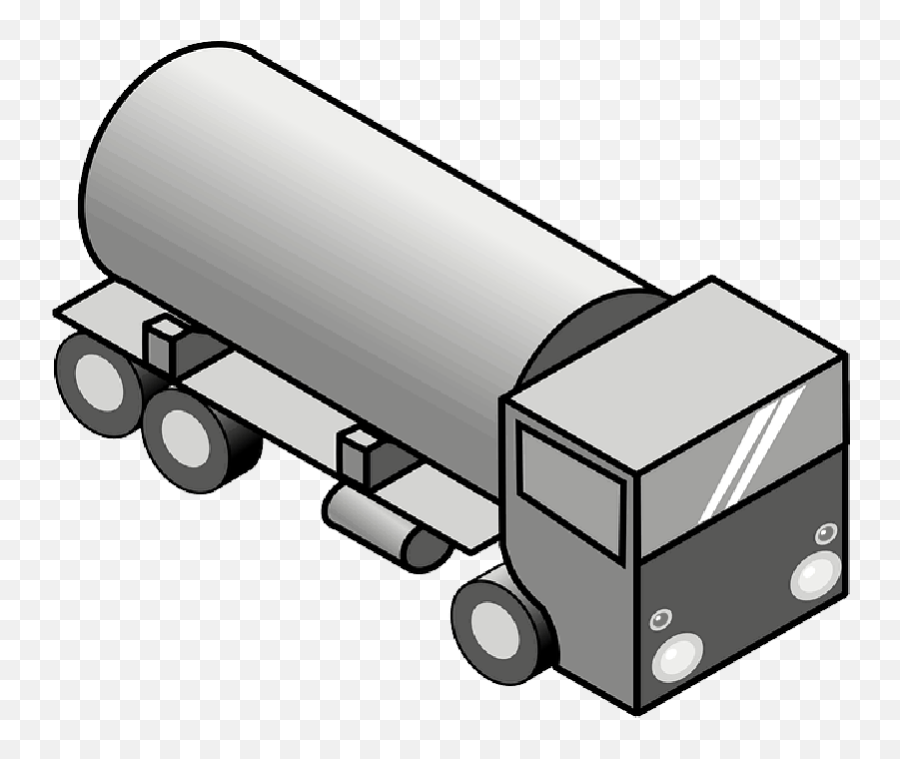 Icon Cartoon Tank Gas Truck Lorry Oil Petrol - Tanker Truck Iso Png,Gas Tank Vector Icon