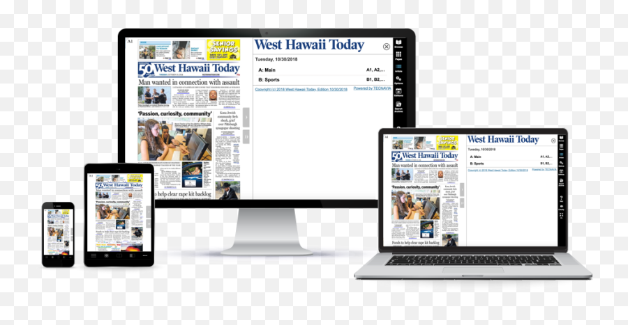 The New West Hawaii Today Print Replica - Technology Applications Png,Icon Replica
