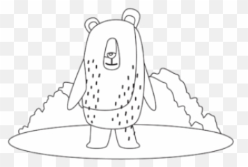 Animal Bear Icon Coloring Page Graphic By Cagagestudio - Fictional Character png