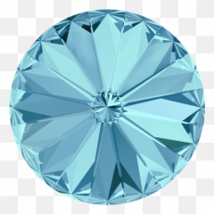 Swarovski 1122 - 12mm Aquamarine F 202 Rivoli Round Swarovski 1122 Crystal Golden Shadow Png,Aquamarine Png