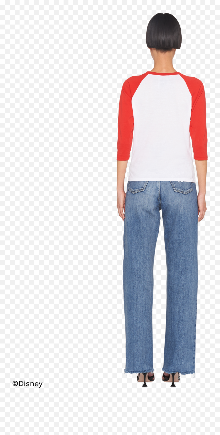 Embroidered Cotton T - Shirt Standing Png,Levi's Wedgie Icon Jeans