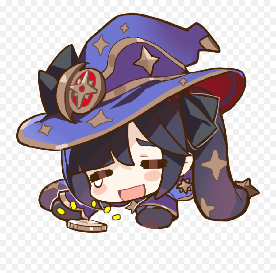 Sick And Still Waiting For Honkai Star Rail - Hoyoverse Genshin Impact Mona Sticker Png,Megumin Icon