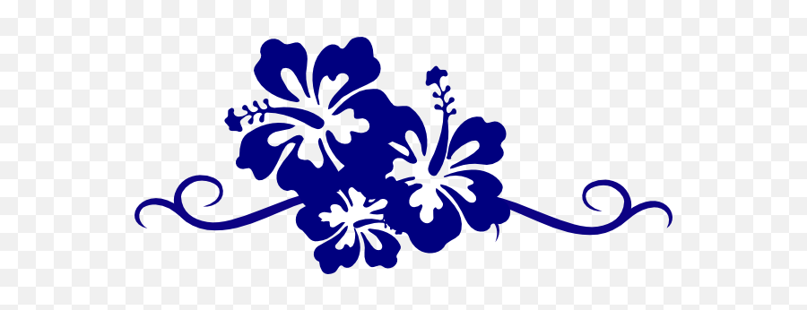 Swirl Border Png Hibiscus Clip Art - Vector,Hawaiian Flowers Png
