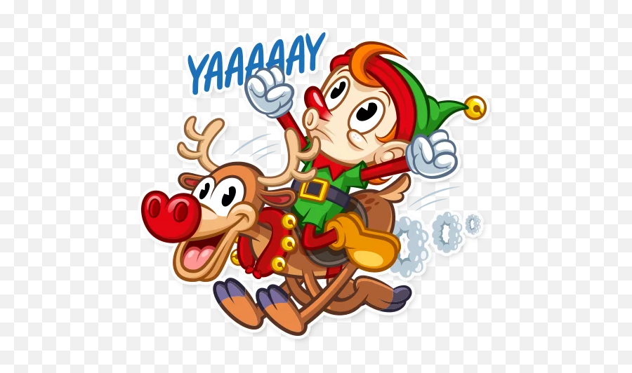 Christmas Elf Stickers - Live Wa Stickers Png,Christmas Elf Icon