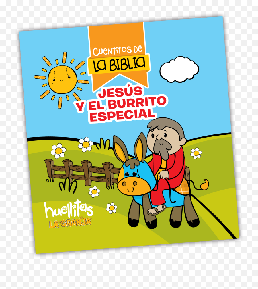 La Biblia Png - Image Jesus Y El Burrito 3674438 Vippng Cartoon,Biblia Png