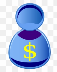 Person Dollar Sign Clip Art - vector clip art User Symbol png