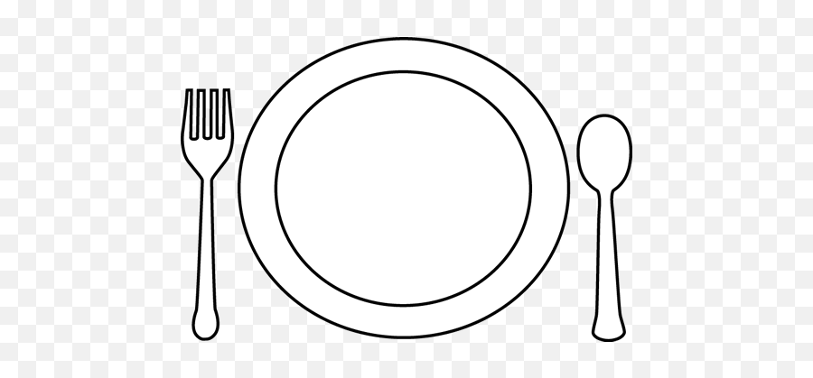Free Empty Food Cliparts Download - Spoon Fork And Plate White Clip Art Png,Empty Plate Png