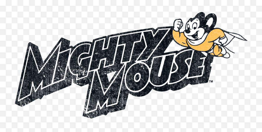 Mighty Mouse Might Logo Juniors Tank - Mighty Mouse Tyvek Mighty Wallet Png,Mighty Mouse Png