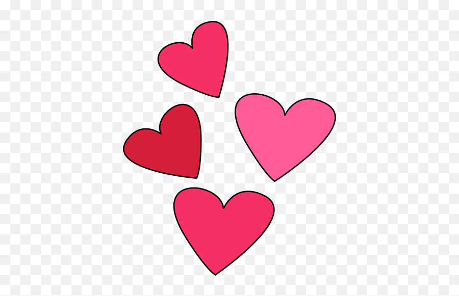 Hearts Clip Art Valentine Week 6 - Valentine Hearts Clip Art Png,Transparent Heart Clipart