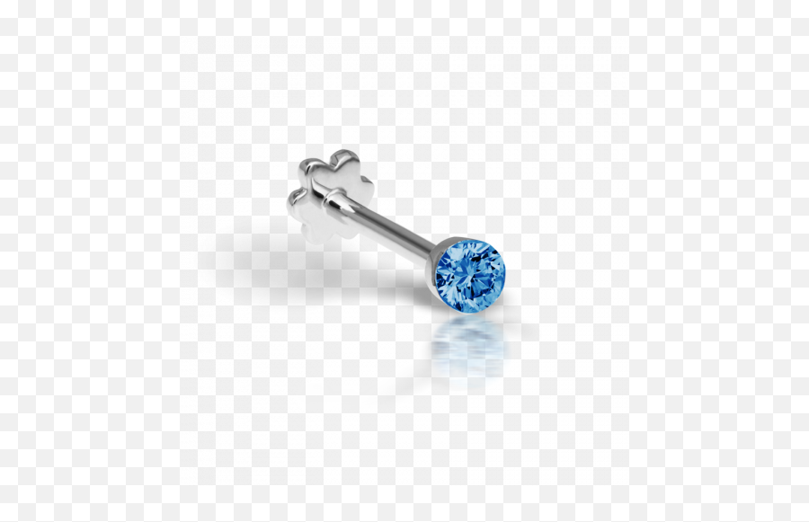 25mm Invisible Set Blue Diamond Threaded Stud Maria Tash Png