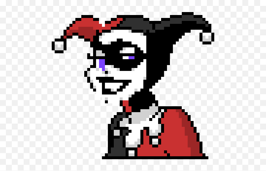 Harley Quinn Pixel Art Maker - Harley Quinn Pixel Art Png,Harley Quinn Transparent