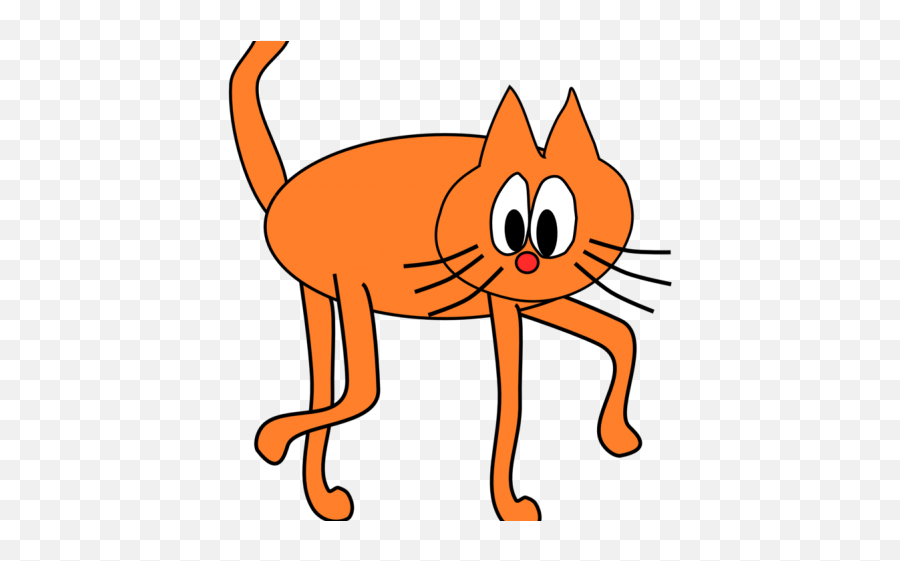 Tiptoe Clipart Math - Orange Cat Clipart Transparent Fish And Cat ...