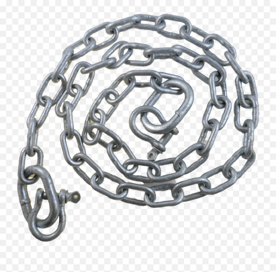 Us Galvanized Anchor Chain X 4 - Chain Png,Shackles Png