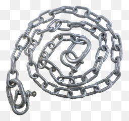 Us Galvanized Anchor Chain X 4 - Chain Png,Shackles Png