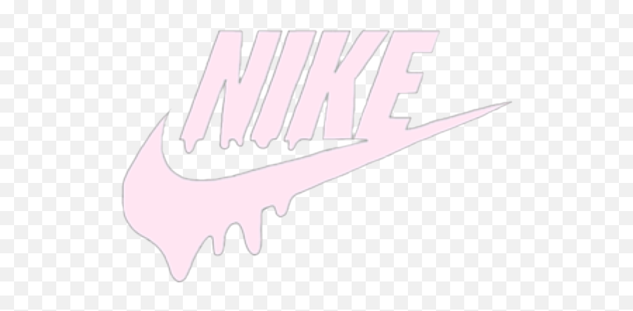 Nike Pink Melt Freetoedit - Sticker By Konoha Nike Logo Melting Drawing