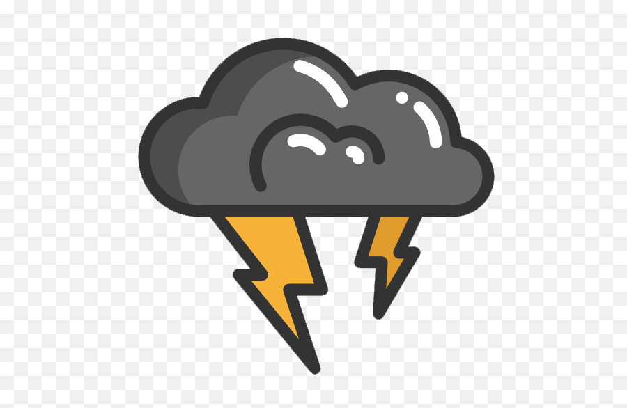 Thunder Png Icons And Graphics - Cartoon Storm Clouds Png,Thunder Cloud Png