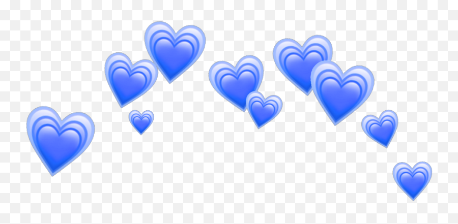 Heart Blue Blueheart Heartblue Hearts - Aesthetic Purple Heart Png,Blue Heart Transparent Background