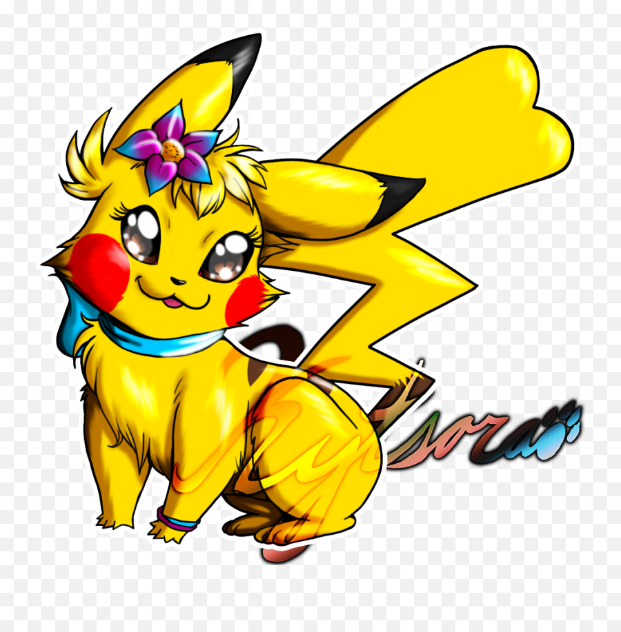 Gift Pikachu By Kytsora - Cartoon Pikachu Png,Cute Pikachu Png