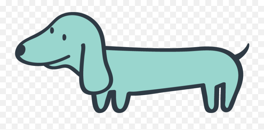 Download Hd Png Library Dachshund Clipart Transparent Dog Cartoon