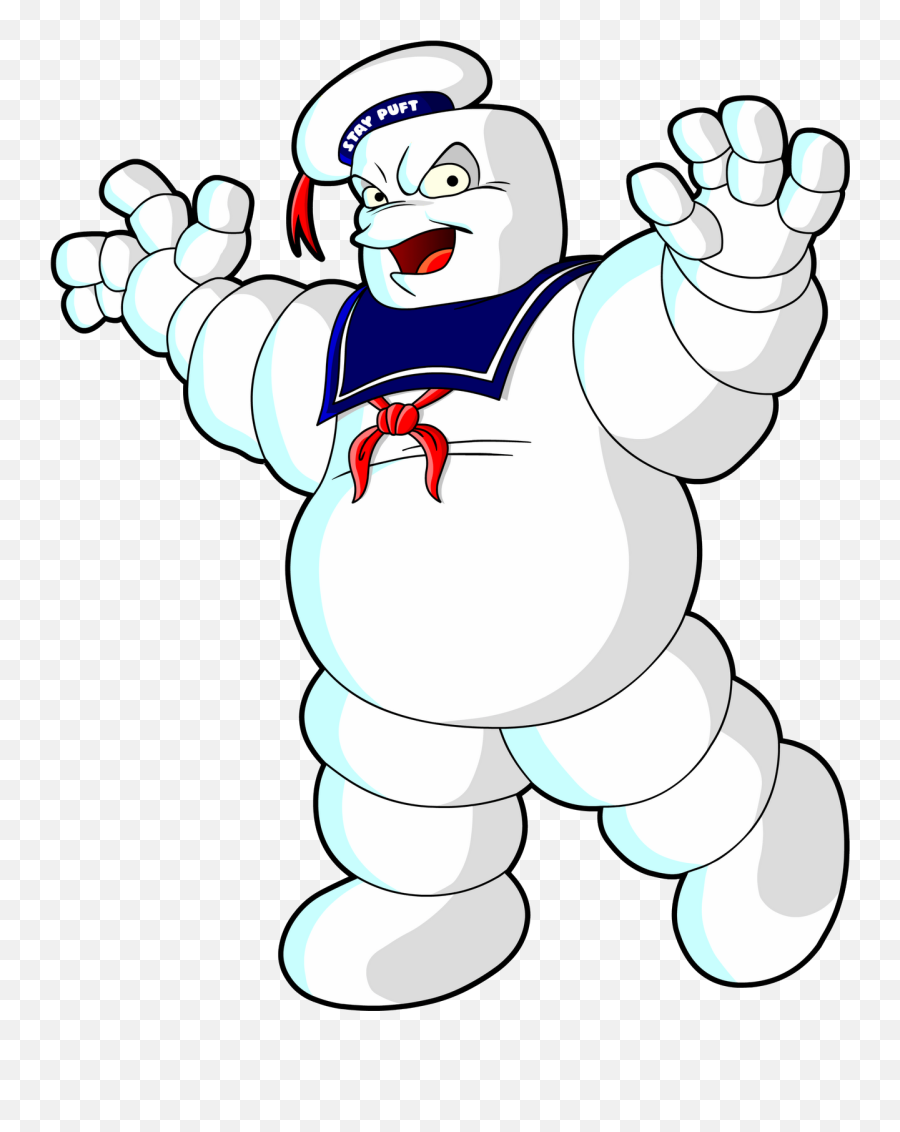 Ghostbusters Marshmallow Man Clipart - Cartoon Stay Puft Marshmallow Man Png,Slimer Png