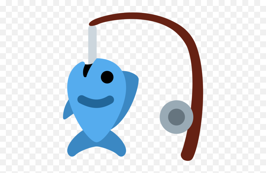 Fishing Pole Emoji - Fishing Emoji Png,Fish Emoji Png