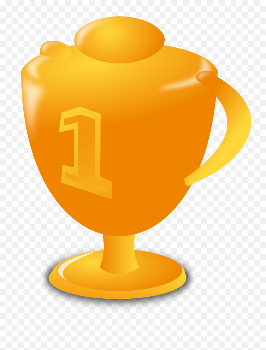 Trophy Cup First - Free Vector Graphic On Pixabay Animada Copa Primer Lugar Png,1st Png