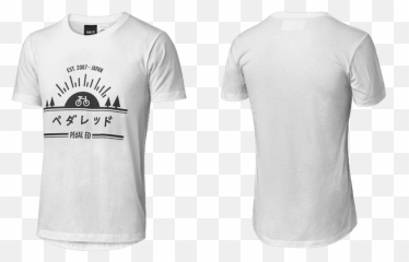 Bike Punk - Pedaled Sun Tee White Tshirt Camiseta Con Diseño De Campeon Png,White Tee Png