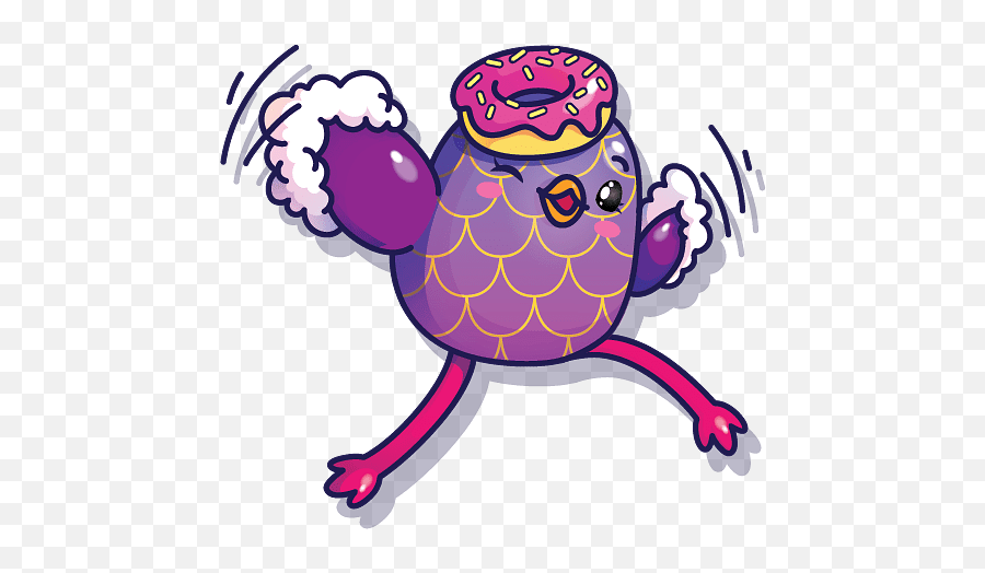 Pikmi Pop Omelette The Ostrich Transparent Png - Stickpng Pikmi Pop With Donuts,Ostrich Png