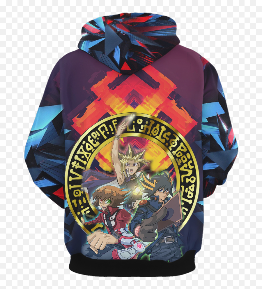 Yu Gi Oh Judai Yami Yugi And Yusei Unisex 3d Hoodie Wackytee - Dark Magician Png,Yami Yugi Png