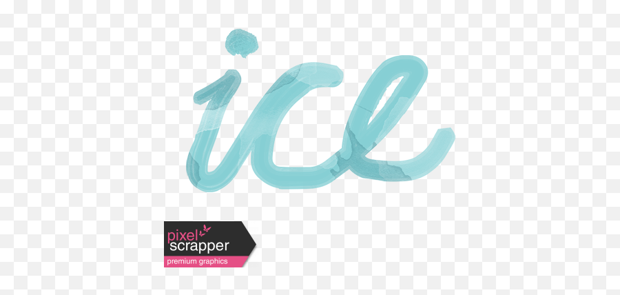 Winter Arabesque - Ice Word Art Graphic By Melo Vrijhof Ice Words Png,Ice Transparent