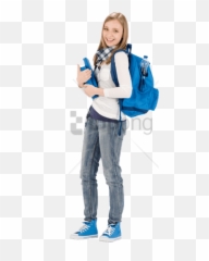 Free Png School Kids Walking - Imagenes De Un Adolescente Mujer,Kids Walking Png