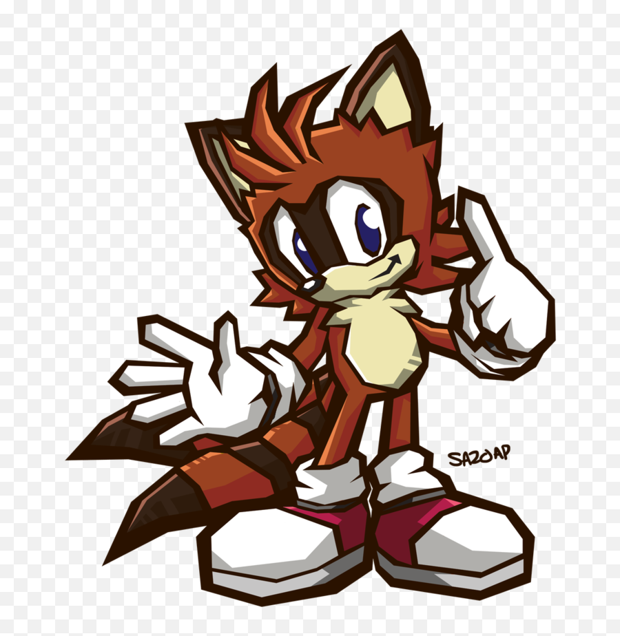 Sonic Turbo Tanuki Clipart - Sonic Battle Art Style Png,Sonic Battle Logo