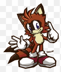 Sonic Turbo Tanuki Clipart - Battle Art Style png