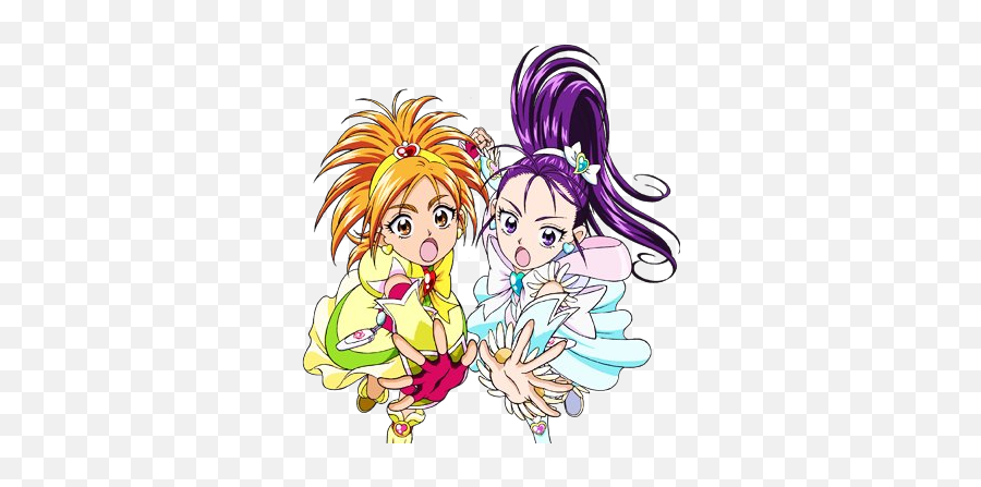 Download Hd Pretty Cure Splash Star Bright And Windy - Precure Splash Star Precure Cure Bright And Cure Windy Png,Windy Png