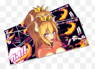 Bowsette Popout Slap - Anime Stickers Slap Png,Bowsette Png