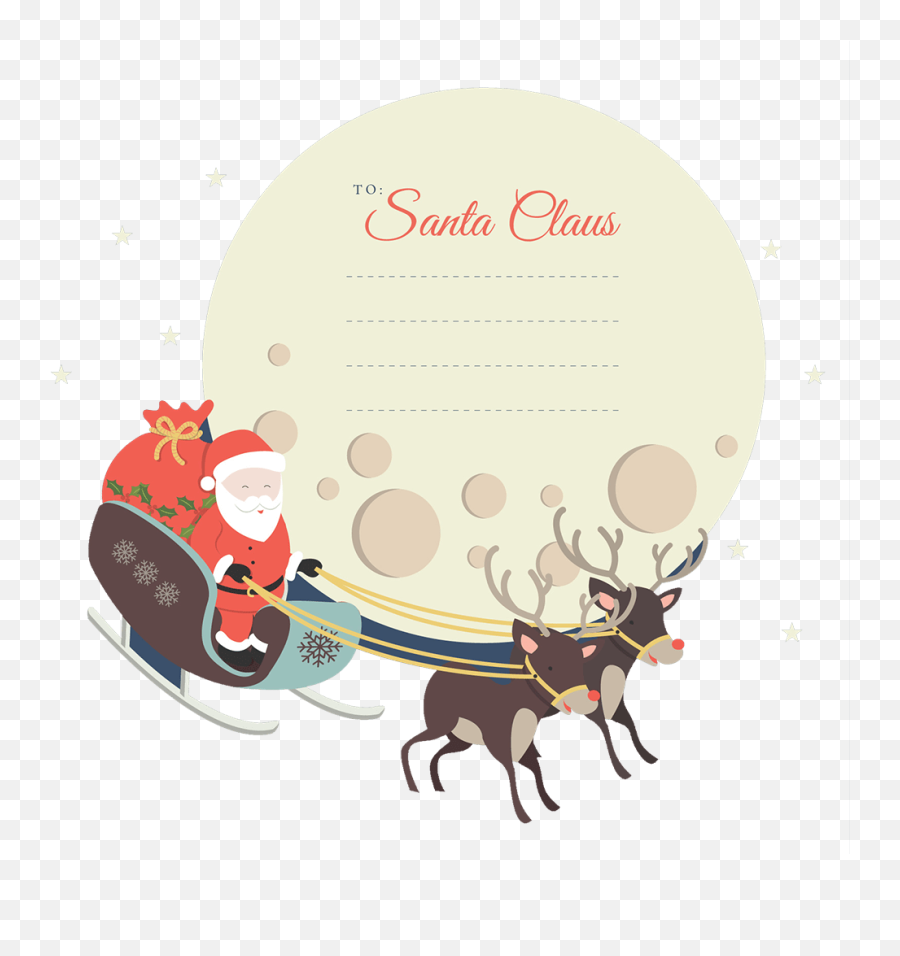 Free U0026 Cute Santa Sleigh Clipart For Your Holiday - Santa Claus Png,Santa Sleigh Transparent