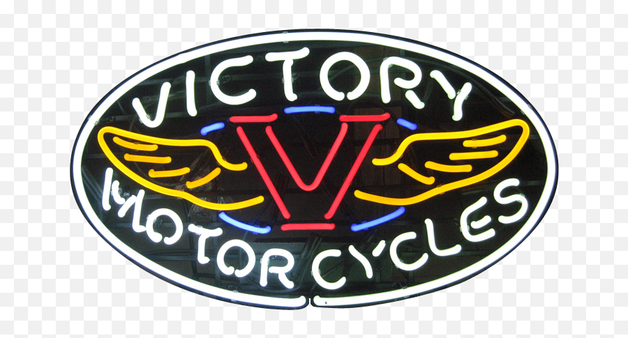 Victory Motorcycles Neon Sign - Victory Motorcycle Png,Victory Motorcycle Logo